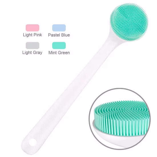 Beautichen Custom Color Soft Massage No Handle Shower Back Scrub Bath Body Brush