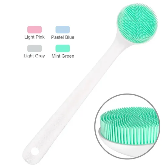 Beautichen Custom Color Soft Massage No Handle Shower Back Scrub Bath Body Brush