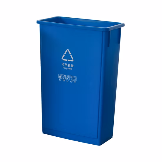 90L Garbage Waste Bin Custom Logo 23 Gallon Slim Plastic Trash Cans