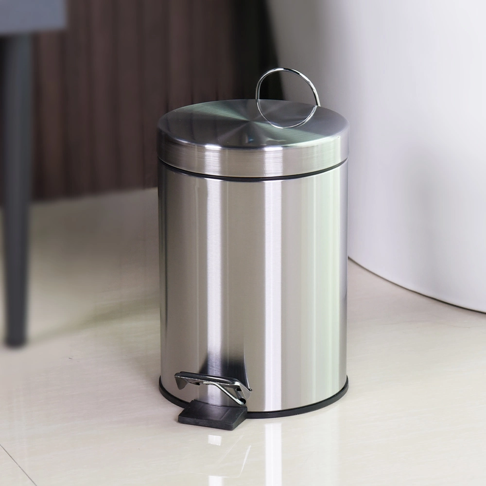 Guangdong Public Trash Can Stainless Steel Colorful Home Bathroom Kitchen Waste Bin