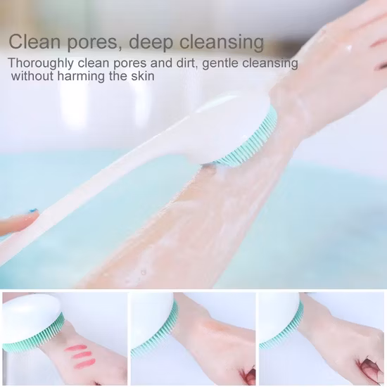 Beautichen Custom Color Soft Massage No Handle Shower Back Scrub Bath Body Brush