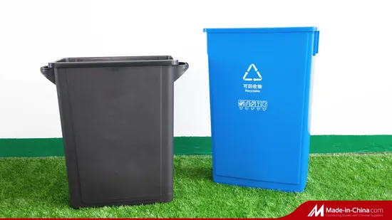 90L Garbage Waste Bin Custom Logo 23 Gallon Slim Plastic Trash Cans